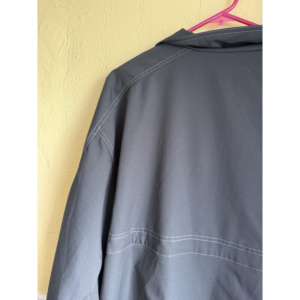 Nike Lightweight Gray And Black Full Zip Jacket Vented Mens L - Picture 8 of 9